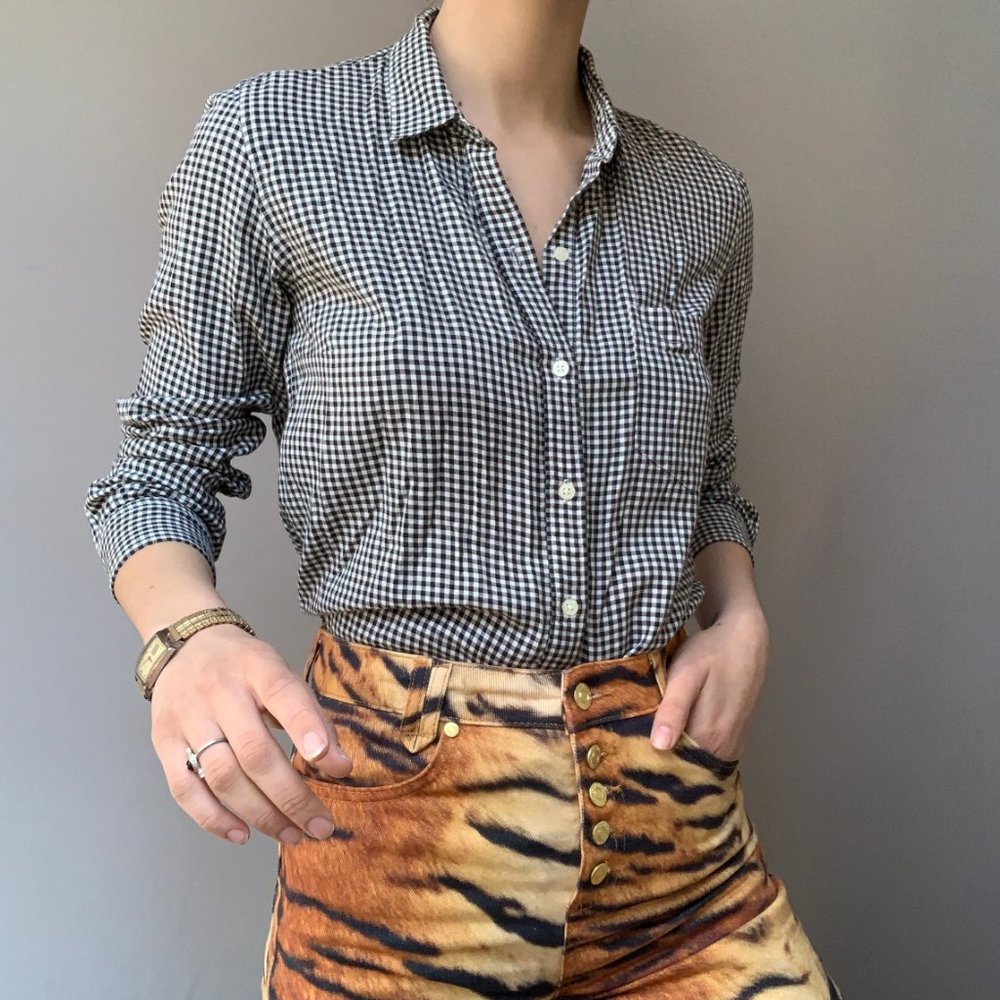 Simple Checkered Button Up - image 4